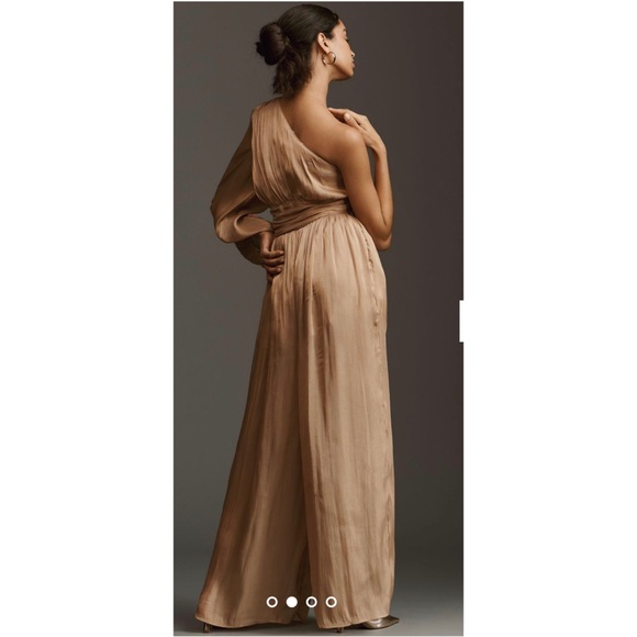 By Anthropologie One-Shoulder Metallic
Jumpsuit - Picture 3 of 8